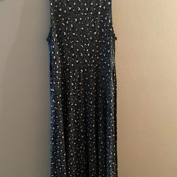 Torrid Green Leopard Print Studio Knit Tie Front Dress plus size 2 18/20 Hilow - Picture 3 of 4